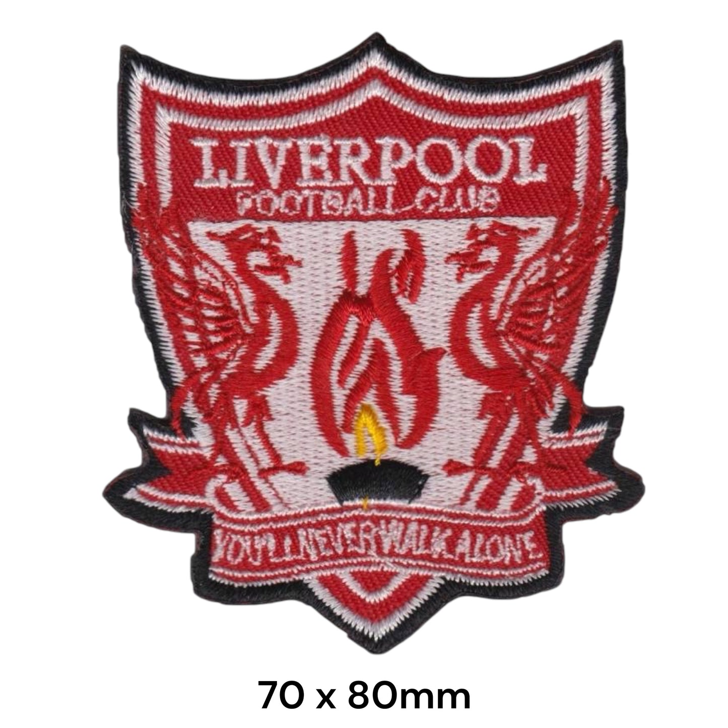 Liverpool FC Shield Crest YNWA Embroidered Patch Iron-On Sew-On Football Club Badge