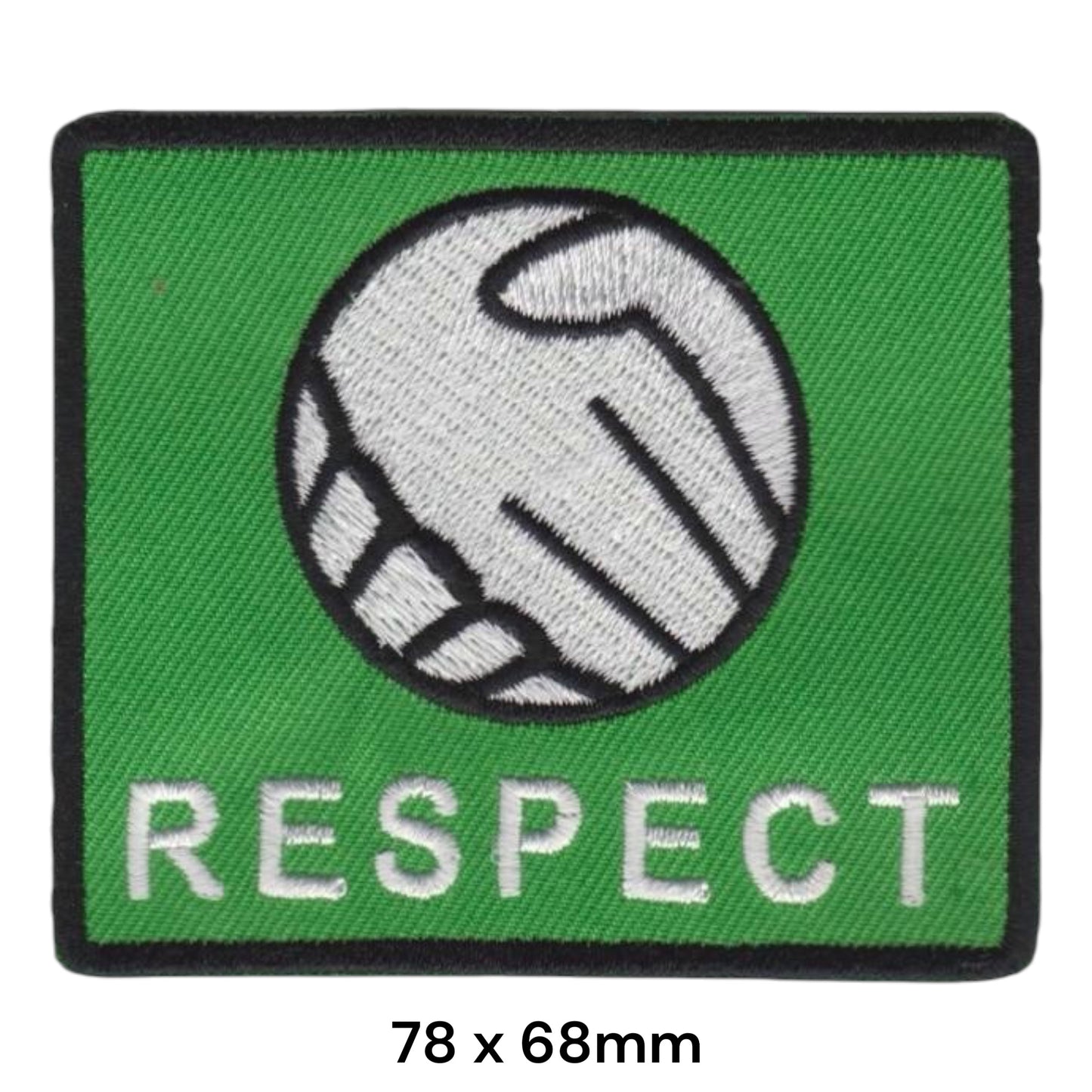 UEFA Respect Embroidered Patch 78x68mm green black white