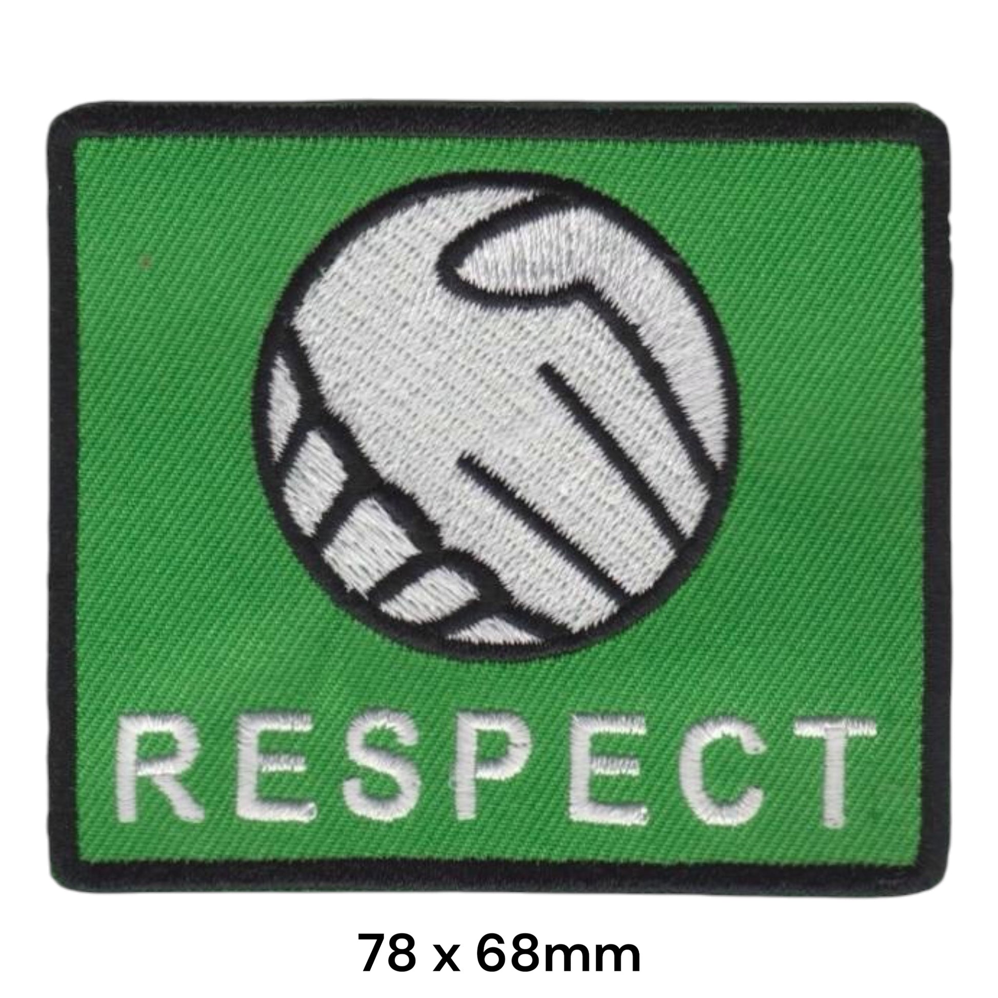 UEFA Respect Embroidered Patch 78x68mm green black white