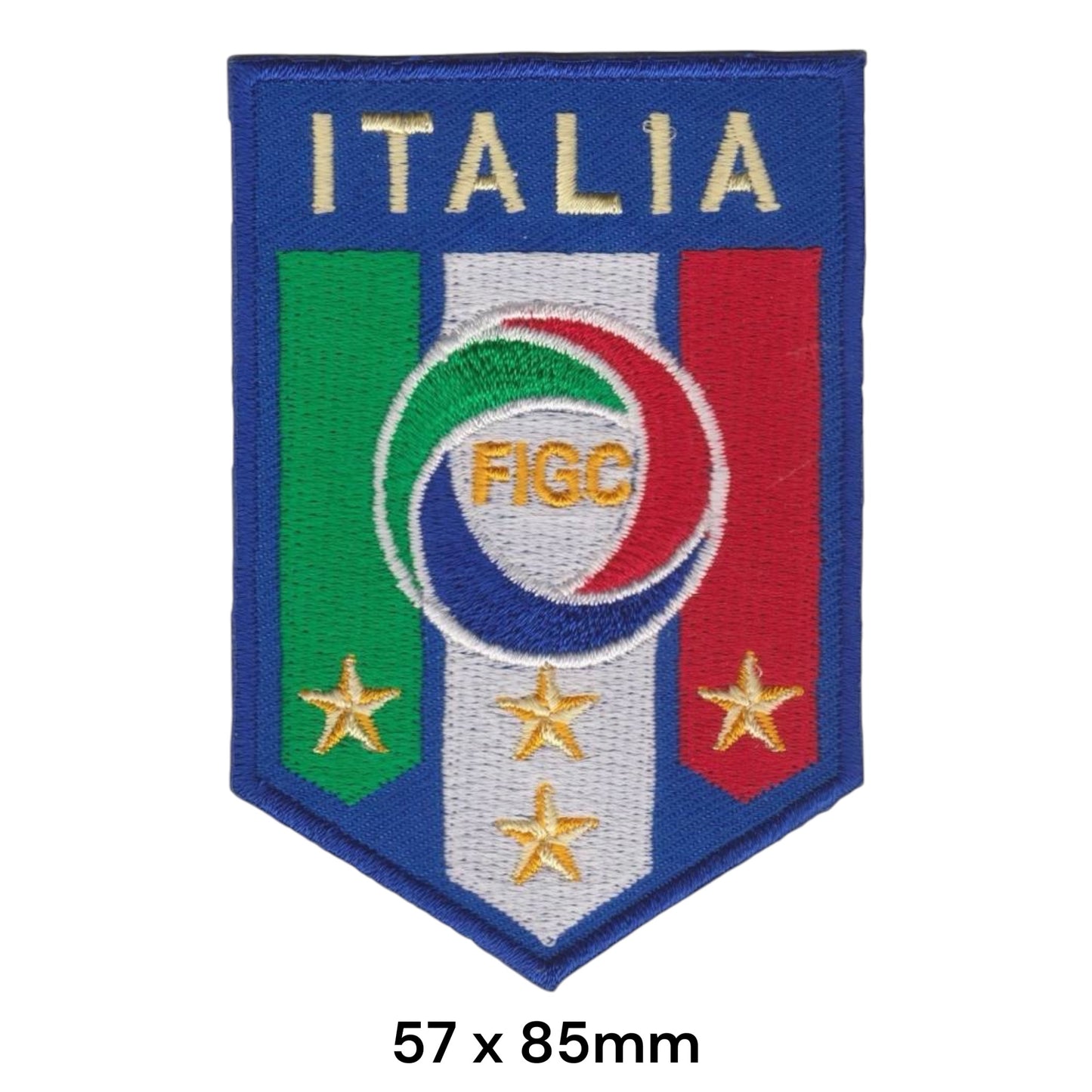 Italy FIGC National Team Embroidered Patch 57x85mm blue gold