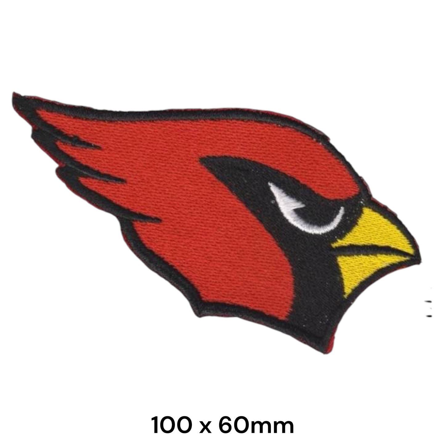 Arizona Cardinals Cardinal Head Die-Cut Embroidered Patch Iron-On Sew-On NFL Football Badge
