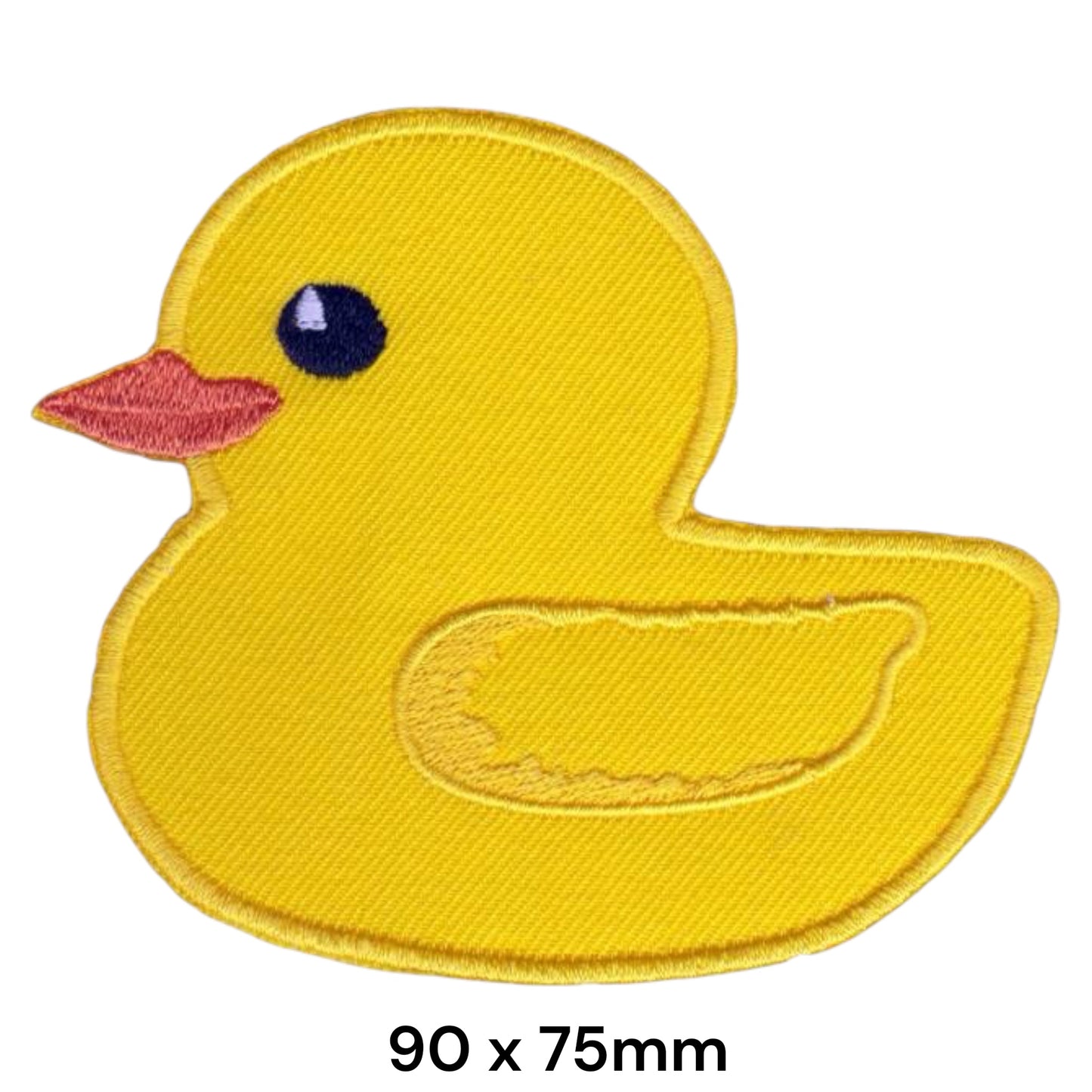Rubber Duck Embroidered Patch Iron-On Sew-On Cute Kawaii Kids Novelty Fun Fashion Jacket Badge