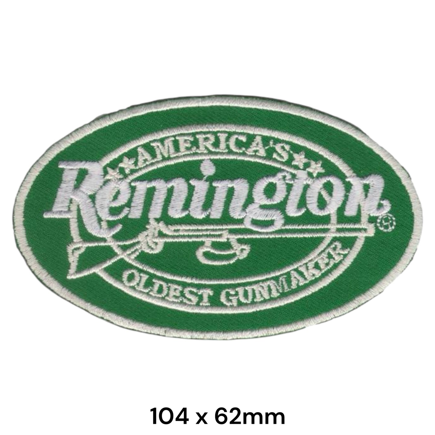 Remington America's Oldest Gunmaker Oval Embroidered Patch 104x62mm green white
