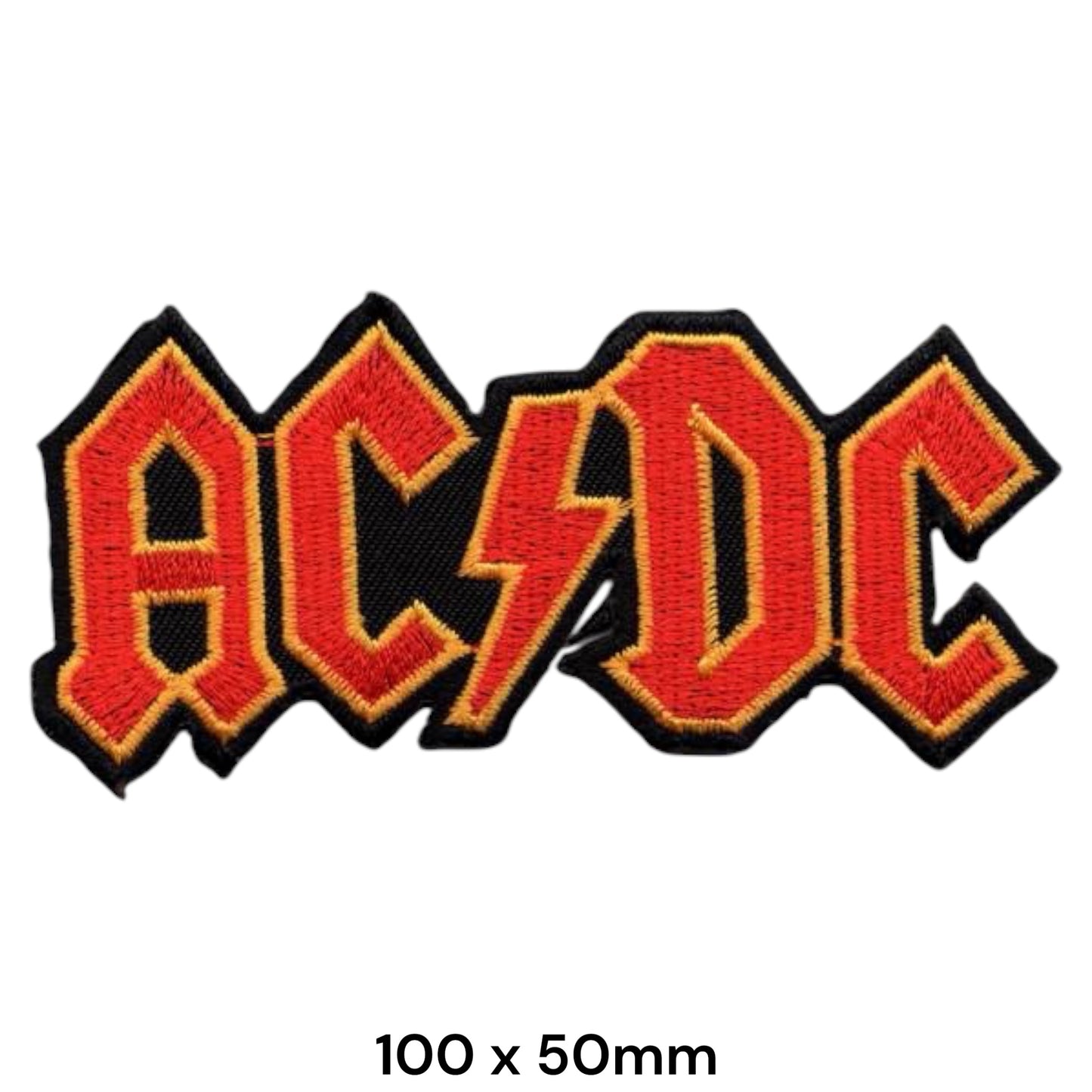 AC/DC Logo Embroidered Patch 100x50mm