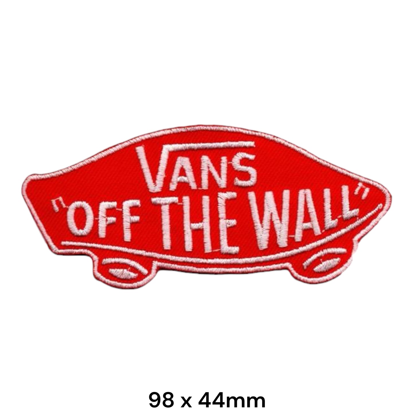 Vans Off The Wall Logo Embroidered Patch 98x44mm