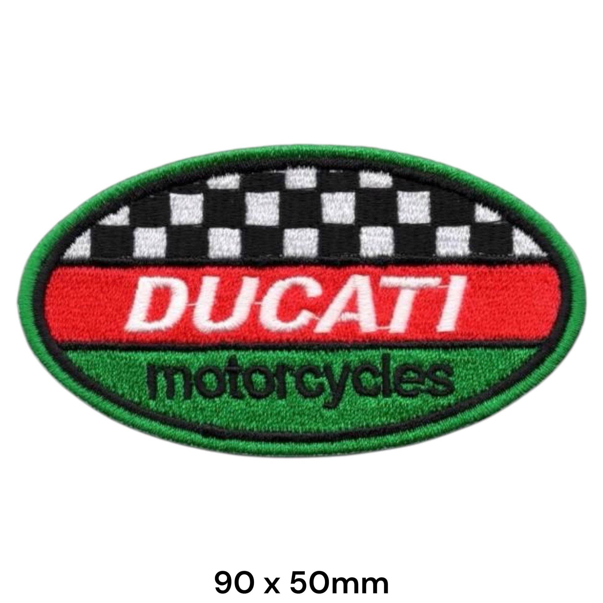 Ducati Motorcycles Oval Embroidered Patch 90x50mm