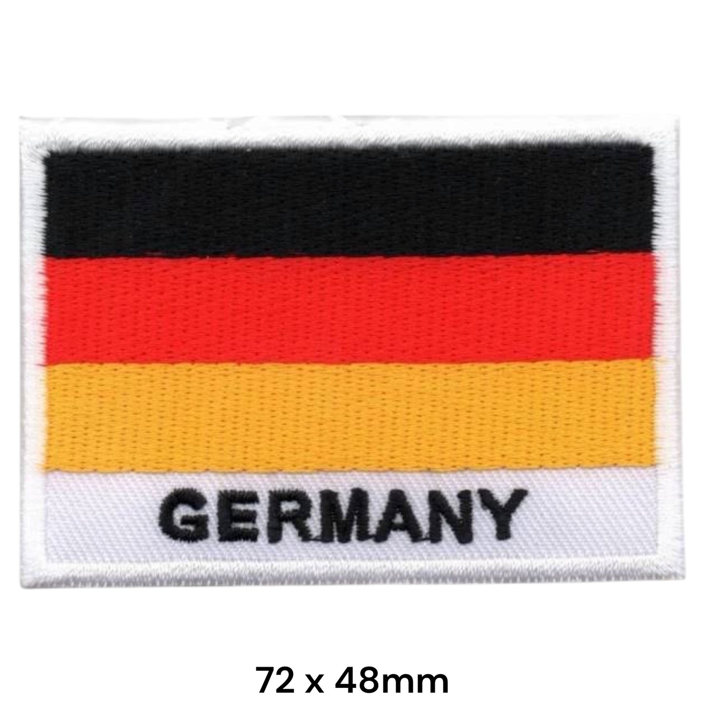 Germany Flag Embroidered Patch 72x48mm – Black, Red & Gold