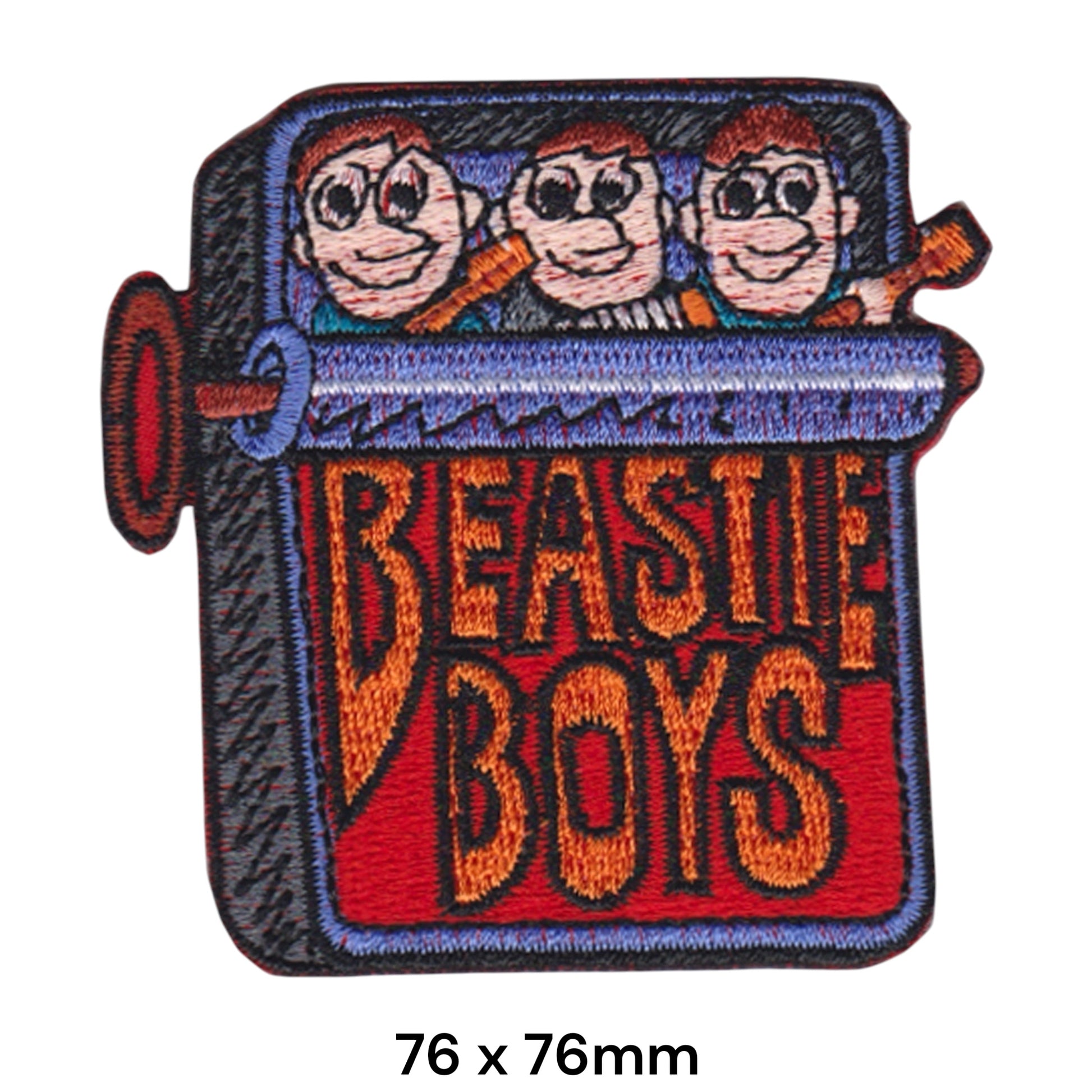 Beastie Boys Cartoon Car Die-Cut Embroidered Patch 76x76mm – Multicolour