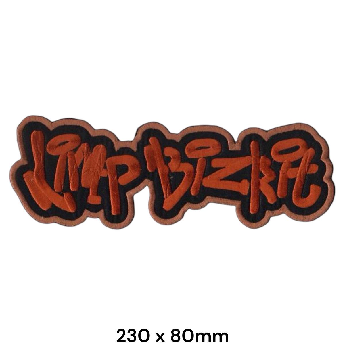 Limp Bizkit Graffiti Tag Die-Cut Orange Black Large Embroidered Back Patch 230x80mm