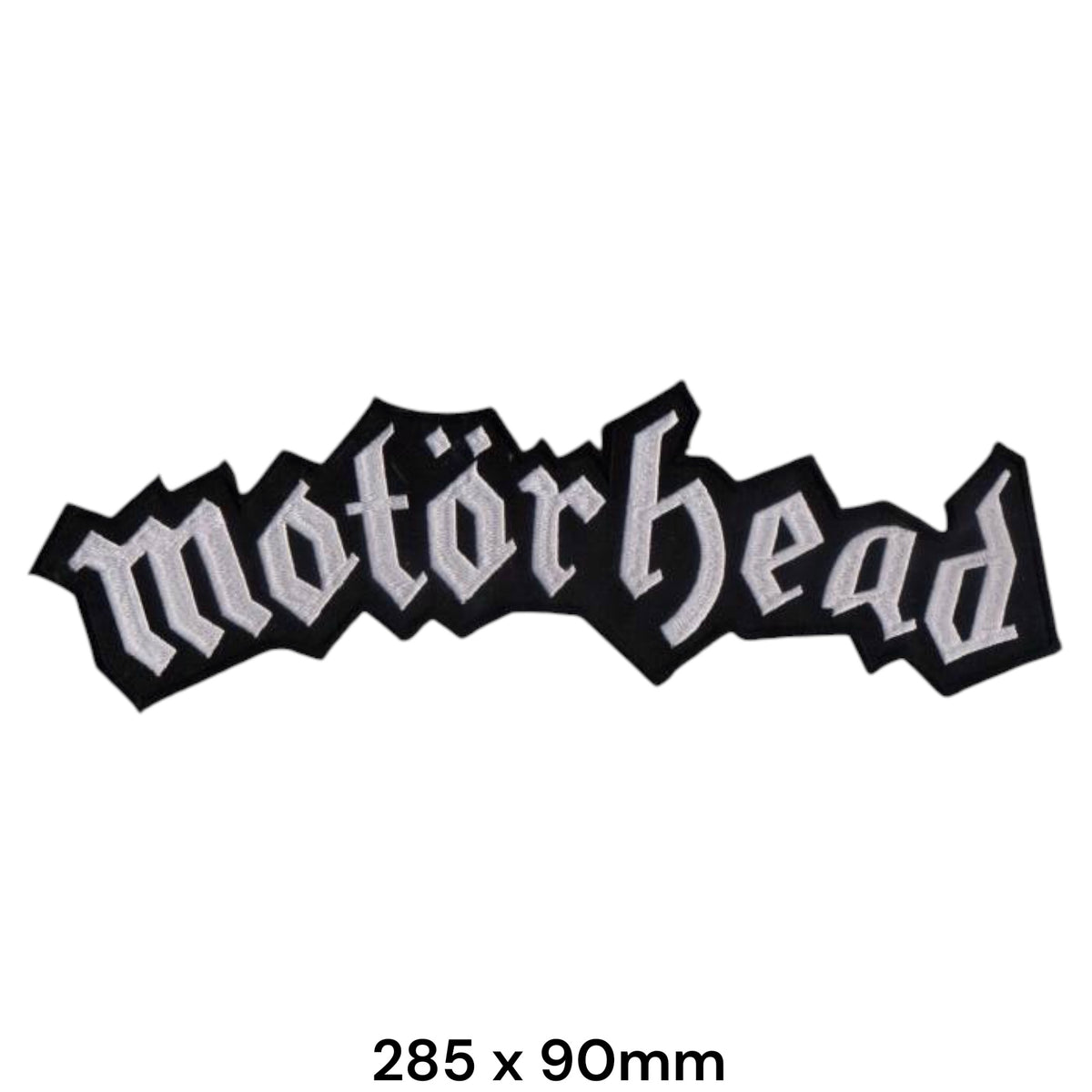 Motörhead XXL Logo Name Patch Black White Embroidered 285x90mm