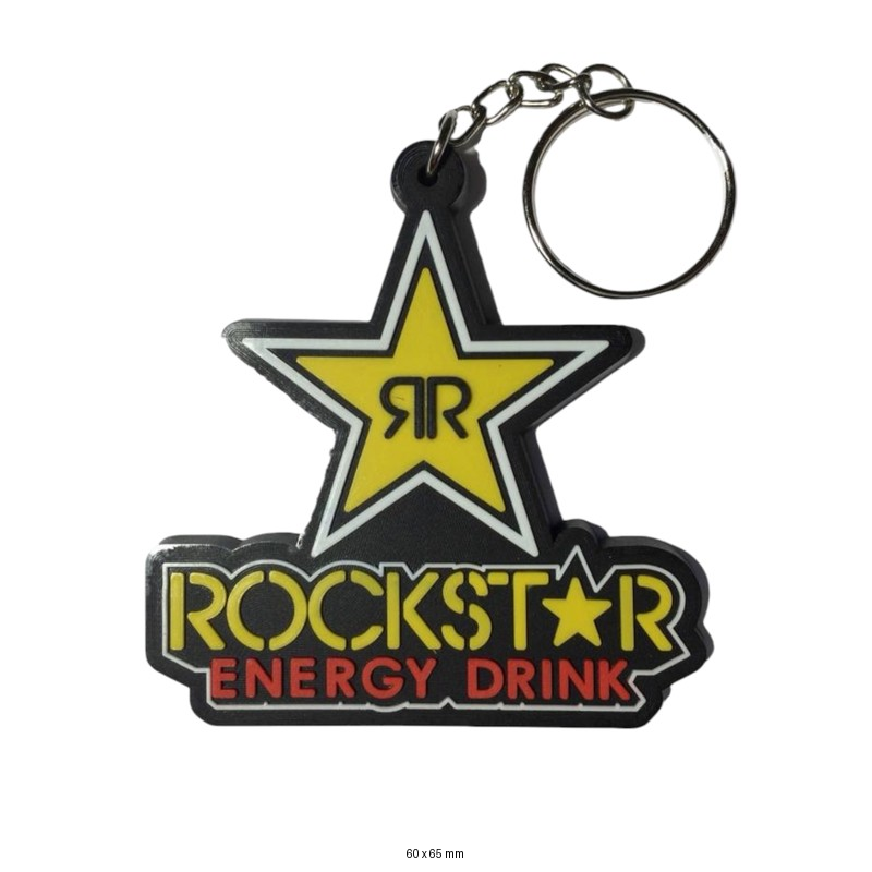 Rockstar Energy Drink Keychain