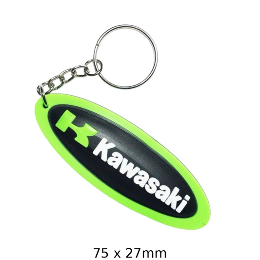Kawasaki Logo Keychain - Motorcycle Keyring Accessory