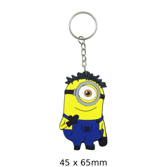 Minion Cartoon Keychain - Fun Character Keyring