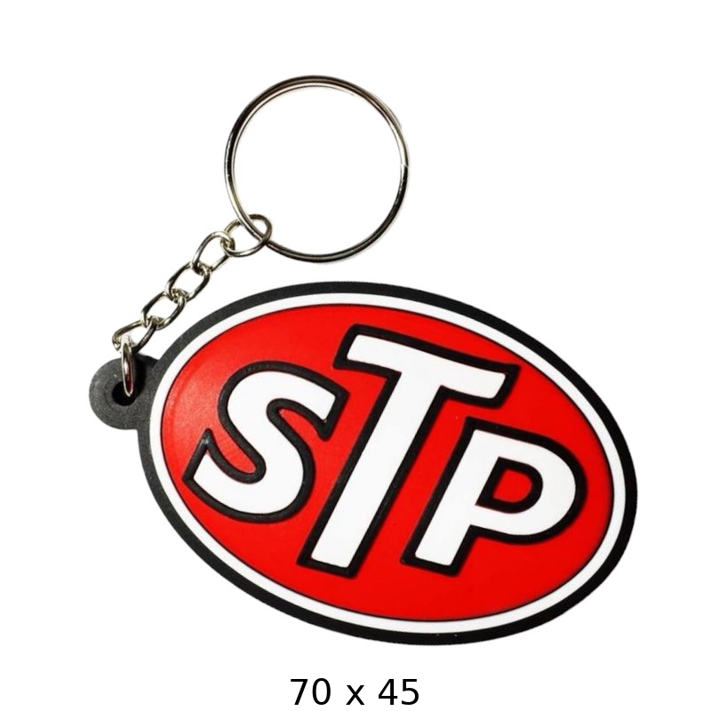 STP Logo Keychain – Classic Auto Accessory