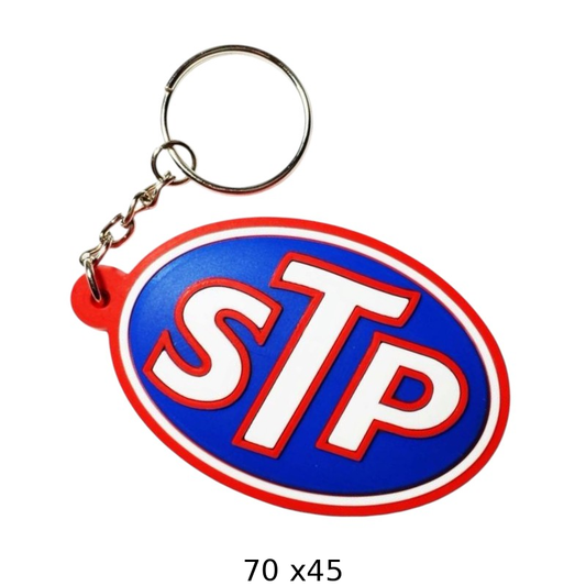 STP Logo Keychain - Stylish Automotive Accessory