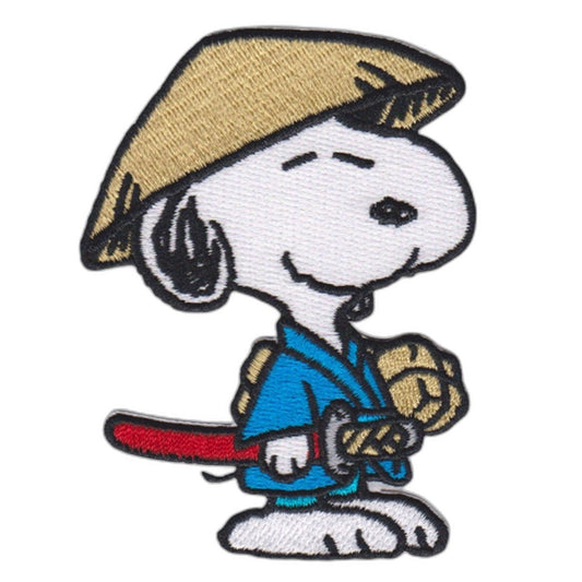 Snoopy Samurai Iron-On Patch 70x92 mm for Peanuts Fans