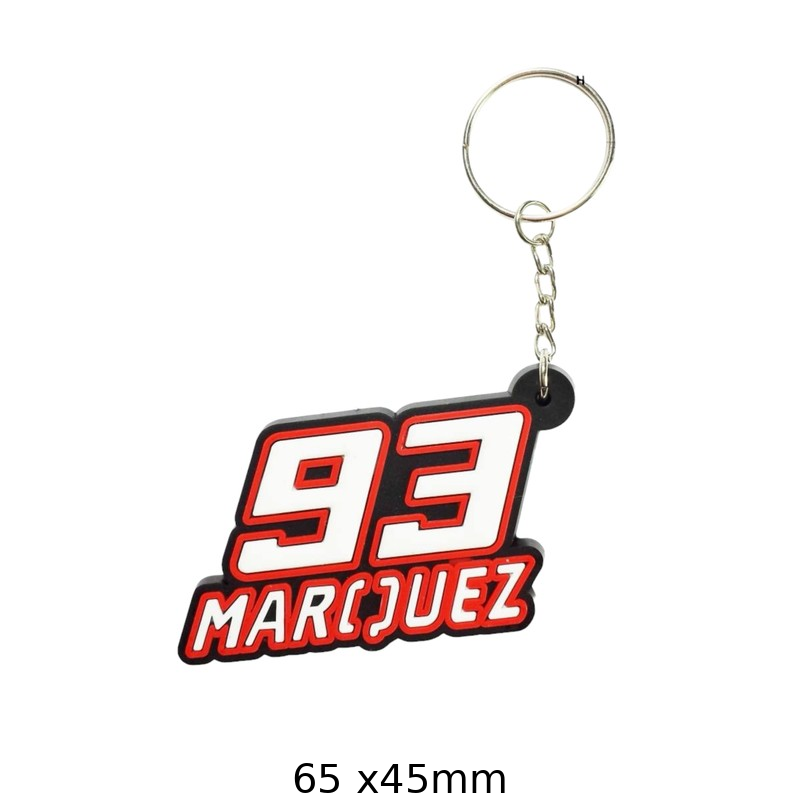 Marc Marquez 93 Keychain for Motorcycle Fans