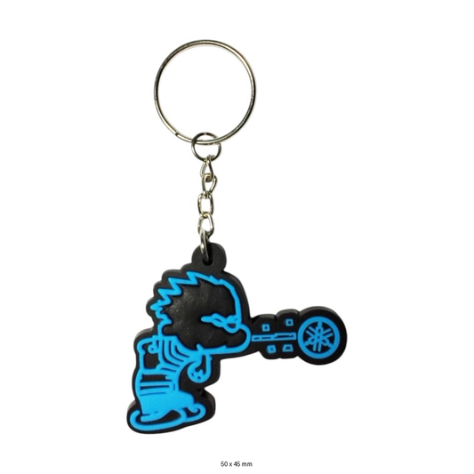 Yamaha Moto Keychain | Fun Blue Biker Style for Motorcycle Fans