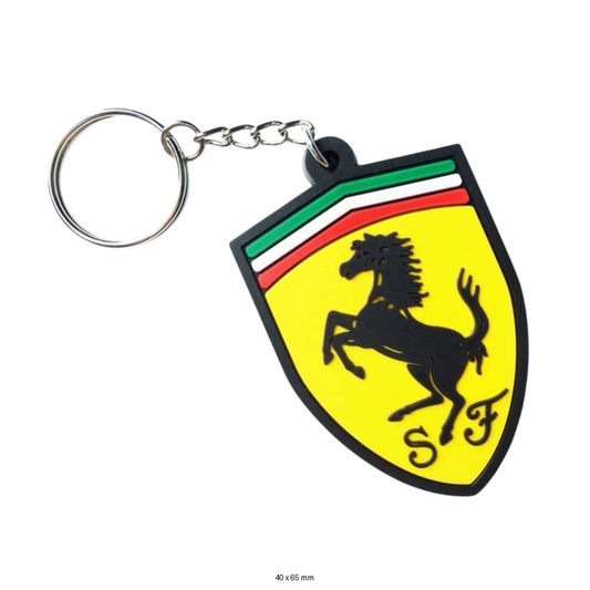 Ferrari Logo Keychain - Stylish Accessory