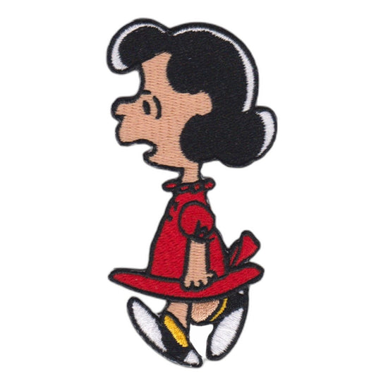 Peanuts Lucy in Red Dress Iron-On Patch