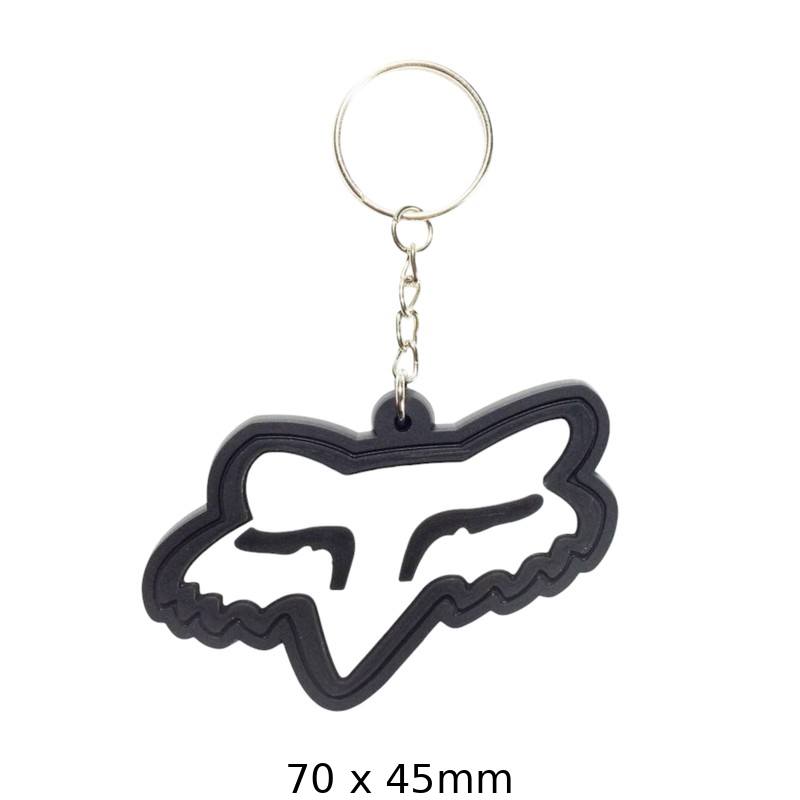 Fox Racing Logo Keychain - Motorcycle Accessory