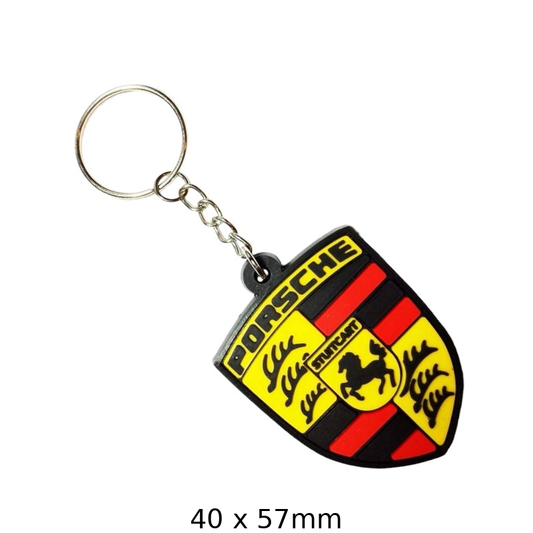 Porsche Logo Keychain for Car Enthusiasts