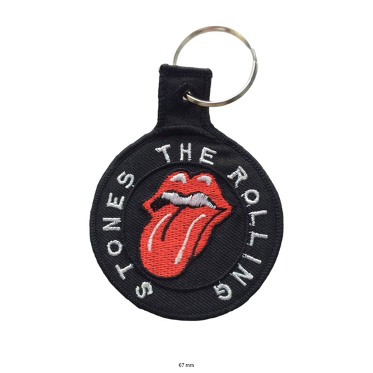 Rolling Stones Embroidered Keychain | Classic Logo for Music Fans
