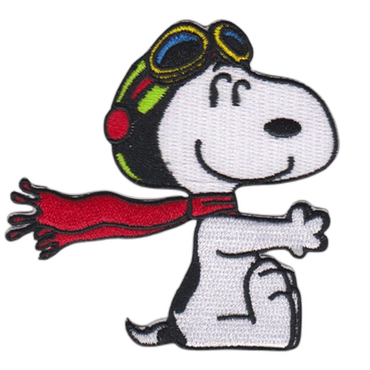 Snoopy Pilot Iron-On Patch - Peanuts Embroidered Patch