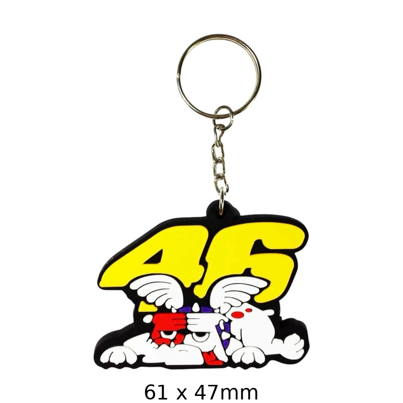 Valentino Rossi 46 Keychain - MotoGP Legend