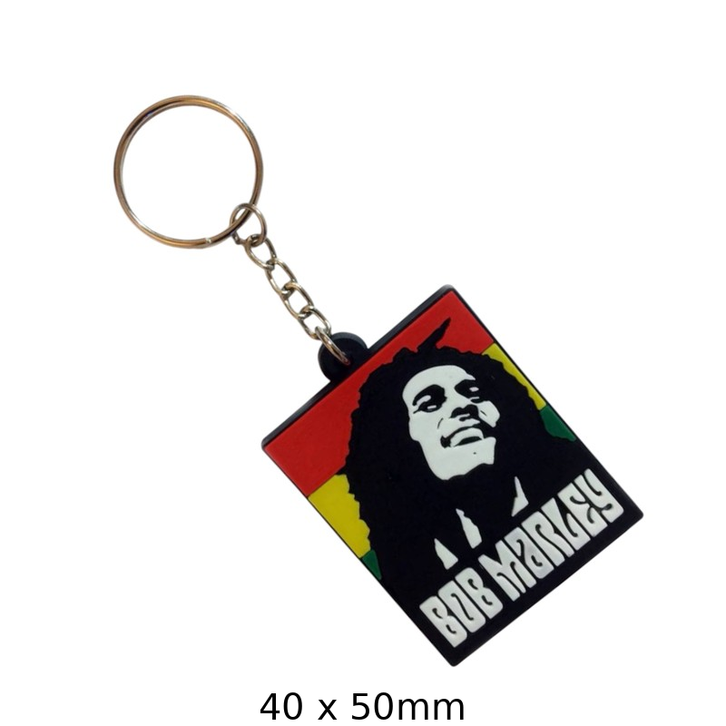 Bob Marley Keychain - Reggae Legend Design
