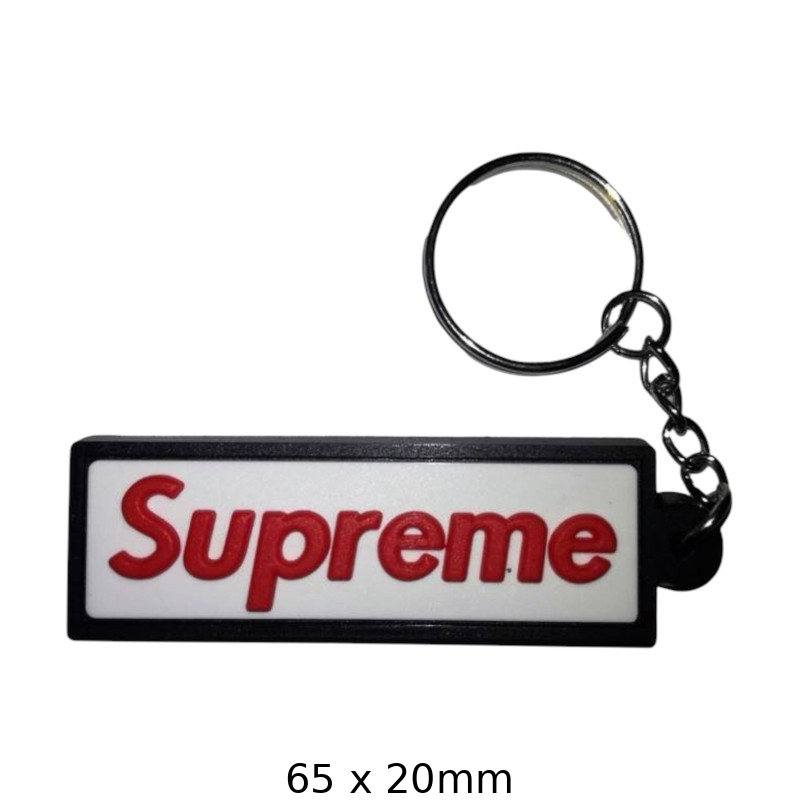 Supreme Logo Keychain - Stylish Keyring Accessory