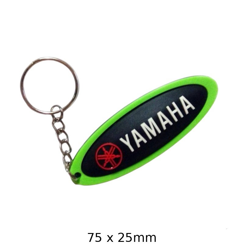 Yamaha Keychain - Stylish Green Motorcycle Design