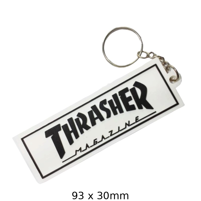 Thrasher Magazine Keychain - Skateboarding Keyring