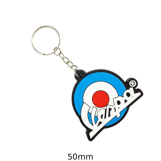 Vespa Keychain with Iconic Logo Design