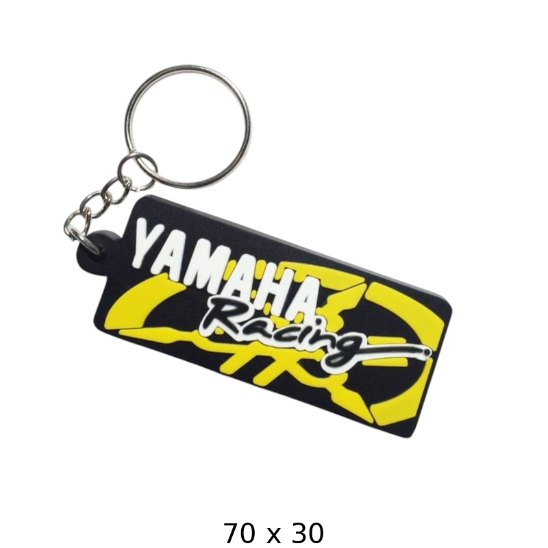 Yamaha Racing Keychain - Motorcycle Keyring Accessory