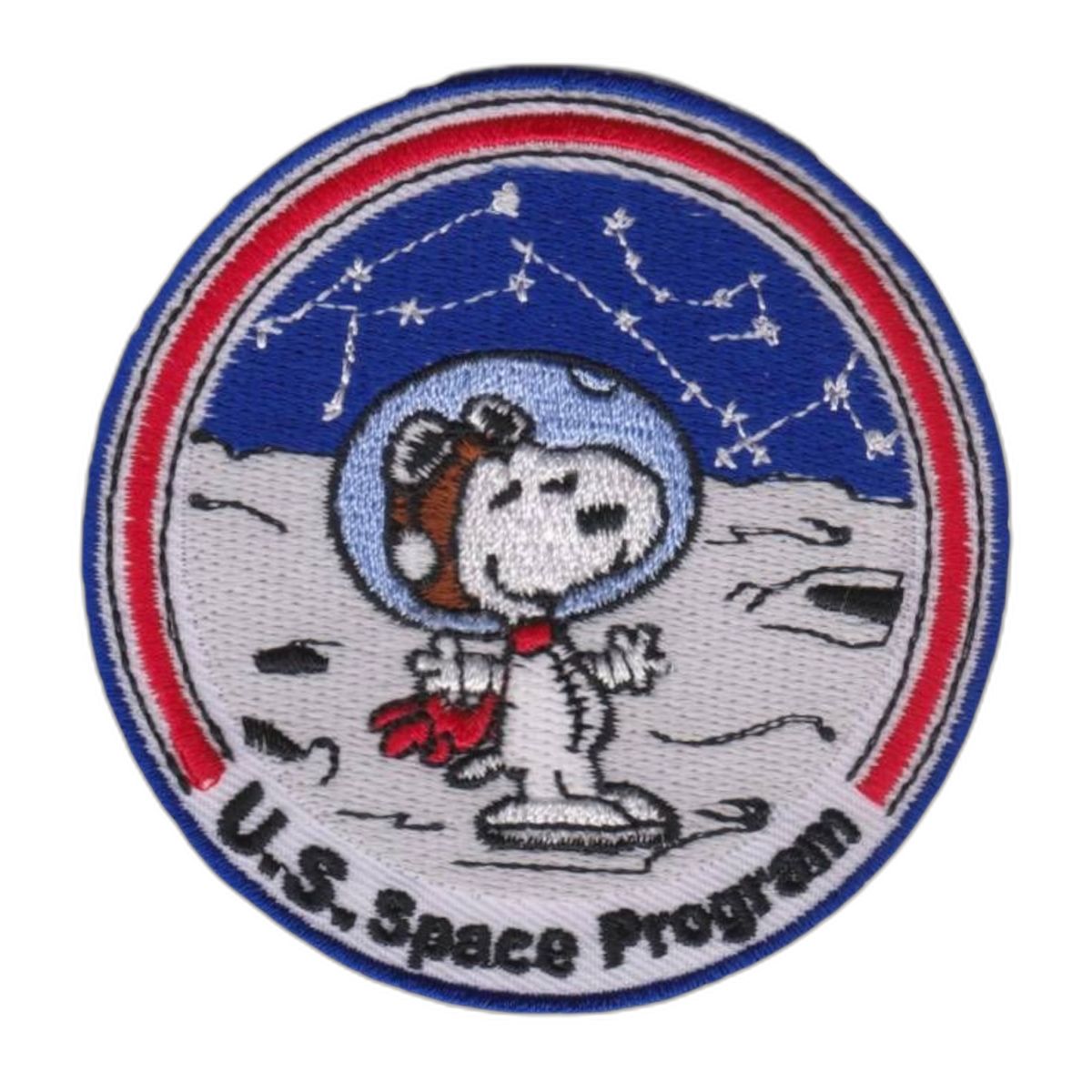 Snoopy U.S. Space Program Iron-On Embroidered Patch