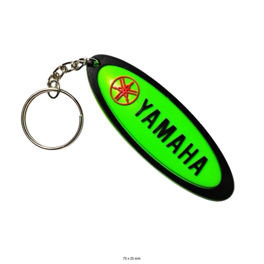 Yamaha Keychain | Neon Green Motorcycle Key Holder for Riders