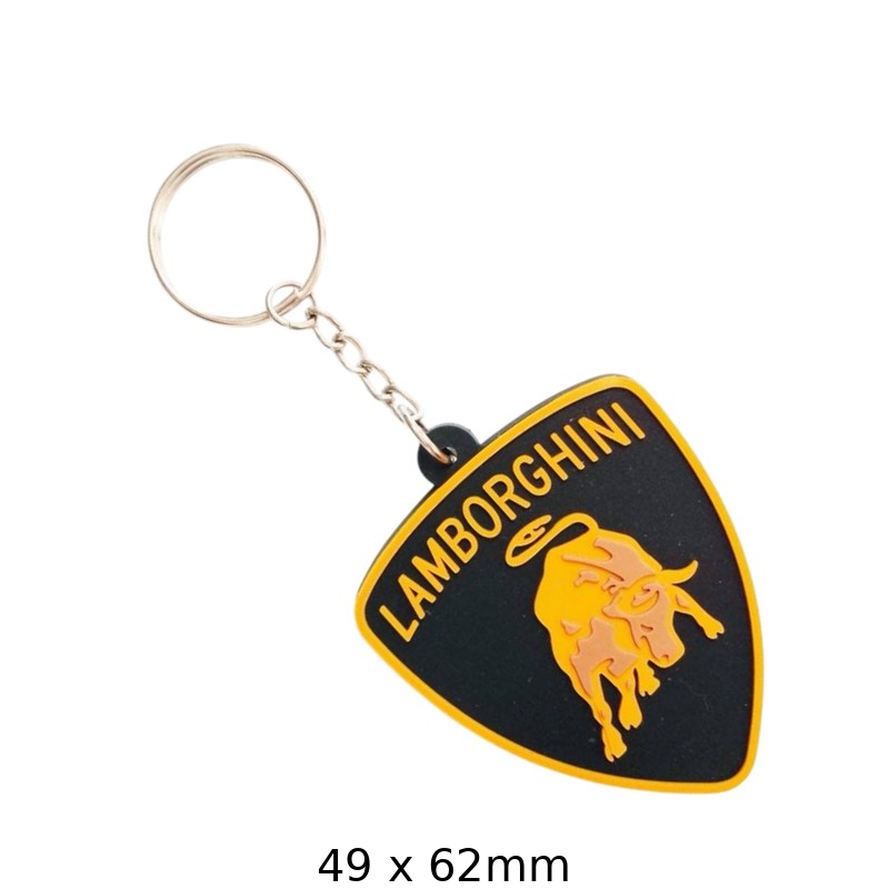 Lamborghini Keychain with Bull Logo - Stylish Car Accessory