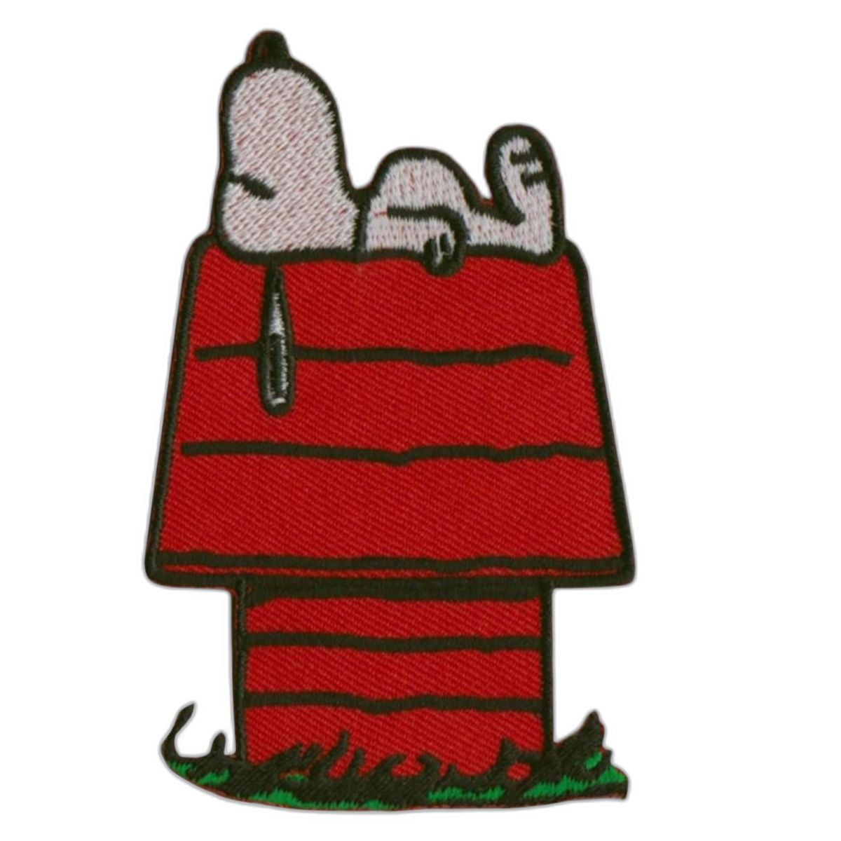 Snoopy Iron-On Patch Classic Doghouse Embroidered Design
