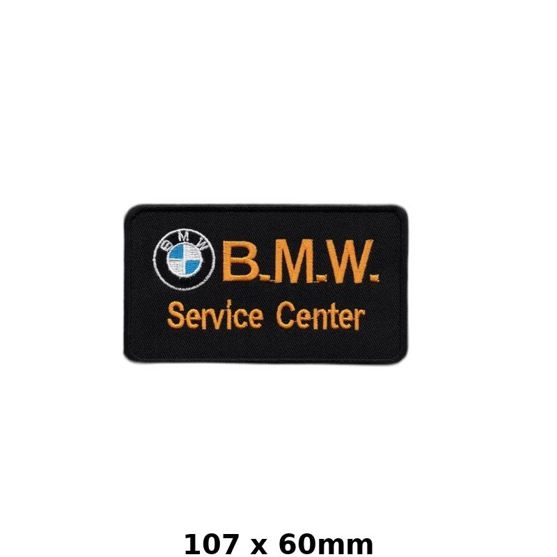 BMW Service Center Embroidered Iron-On Patch