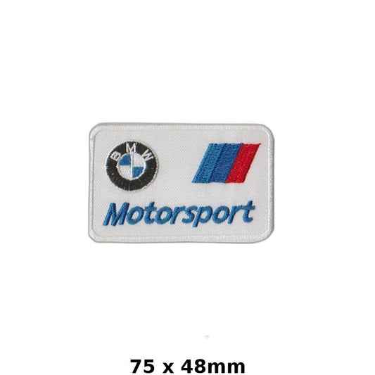 BMW Motorsport Iron-On Embroidered Patch 75x48mm