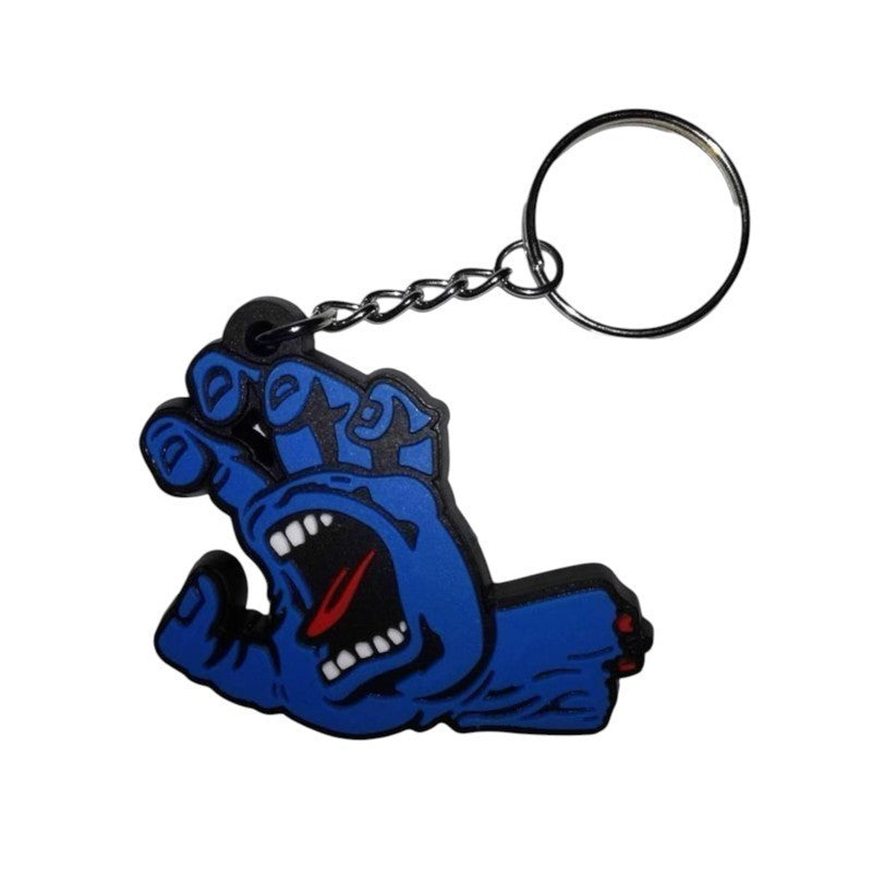 Santa Cruz Screaming Hand Keychain - Unique Skateboard Design