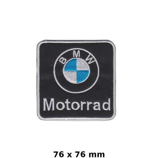 BMW Motorrad Embroidered Iron-On Patch 76x76mm