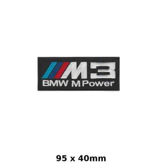 BMW M Power M3 Iron-On Patch | Embroidered Motif