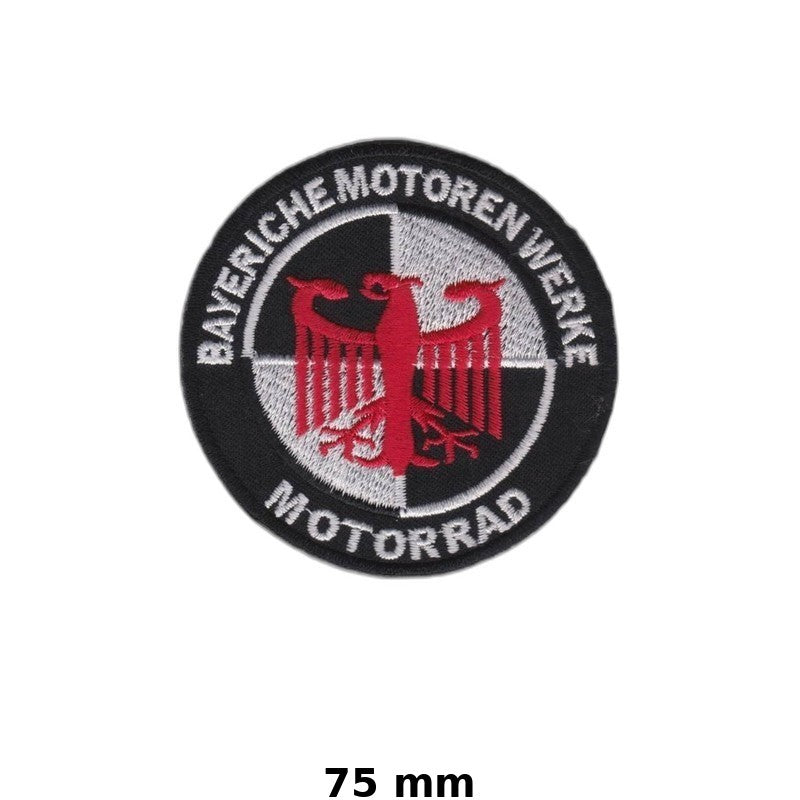 BMW Motorrad Iron-On Patch - Embroidered Bavarian Motor Works