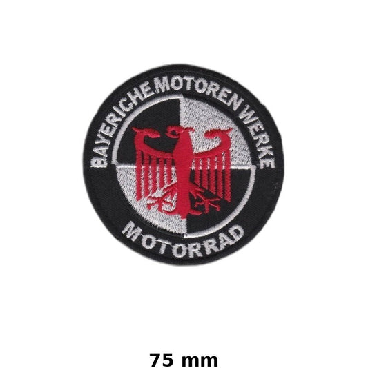 BMW Motorrad Iron-On Patch - Embroidered Bavarian Motor Works