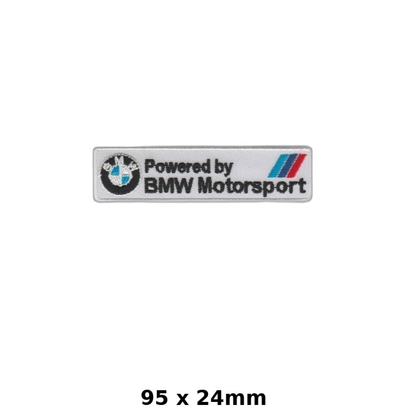 BMW Motorsport Powered by BMW Embroidered Iron-On Patch