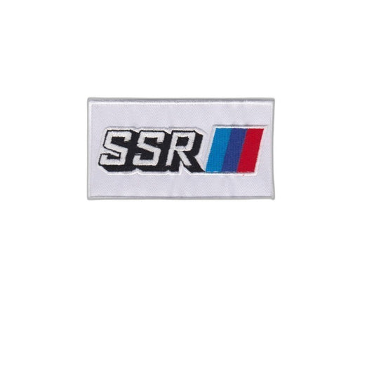 SSR Logo Iron-On Patch - Embroidered Automotive Style
