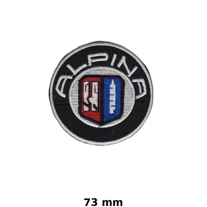 Alpina Logo Embroidered Iron-On Patch for Jackets, Hats & Bags
