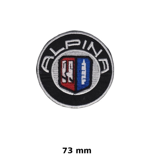 Alpina Logo Embroidered Iron-On Patch for Jackets, Hats & Bags